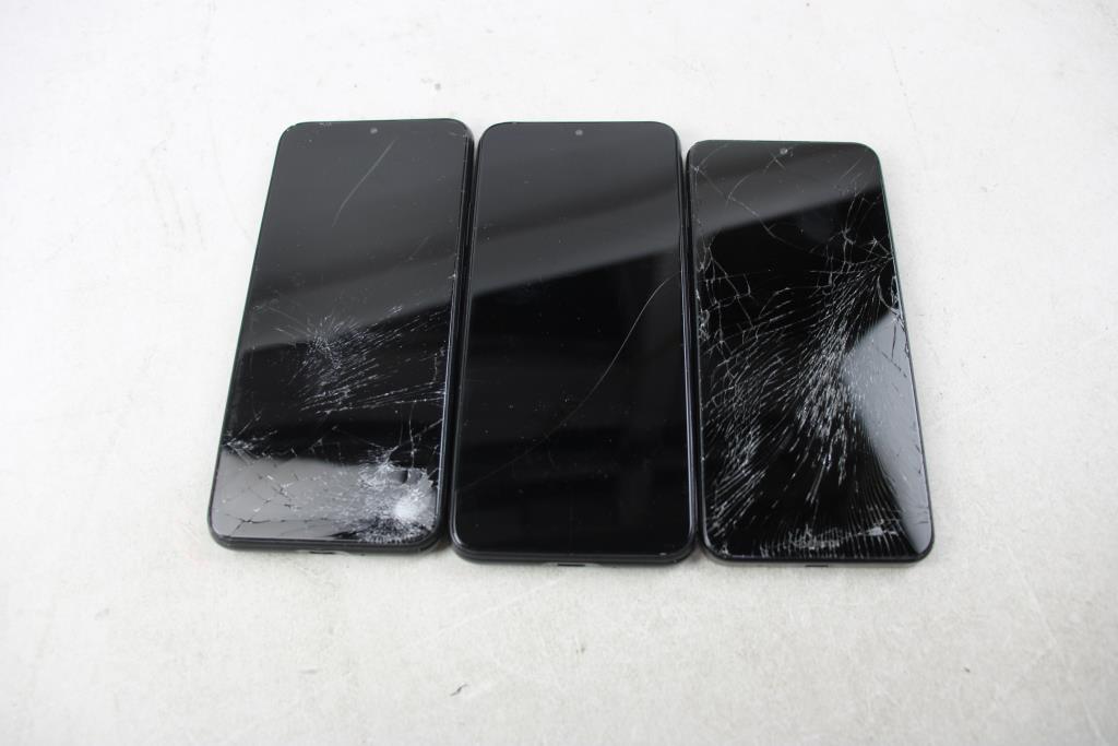 Nokia, Cloud Mobile Cell Phone Lot, 3 Pieces, Sold For Parts