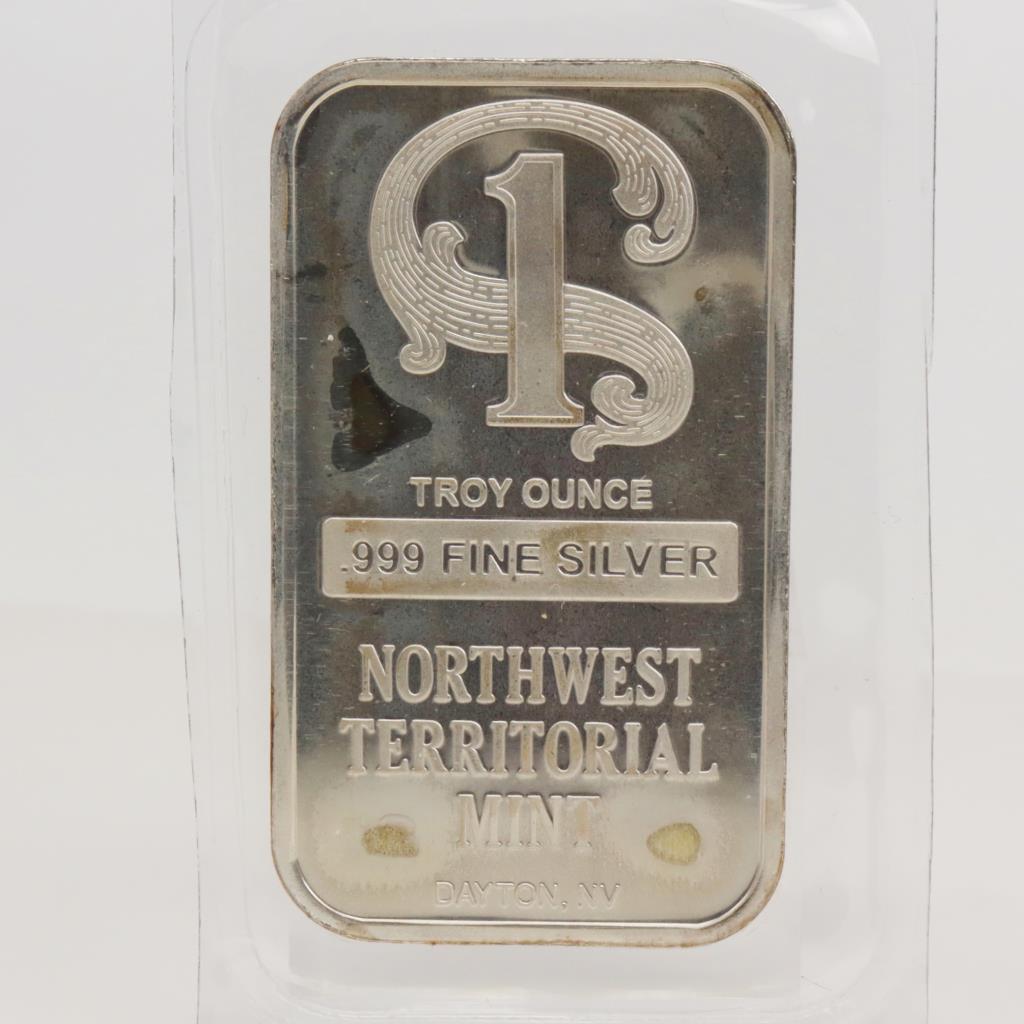 Northwest Territorial Mint Fine Silver 1 Troy Oz. Bar Property Room
