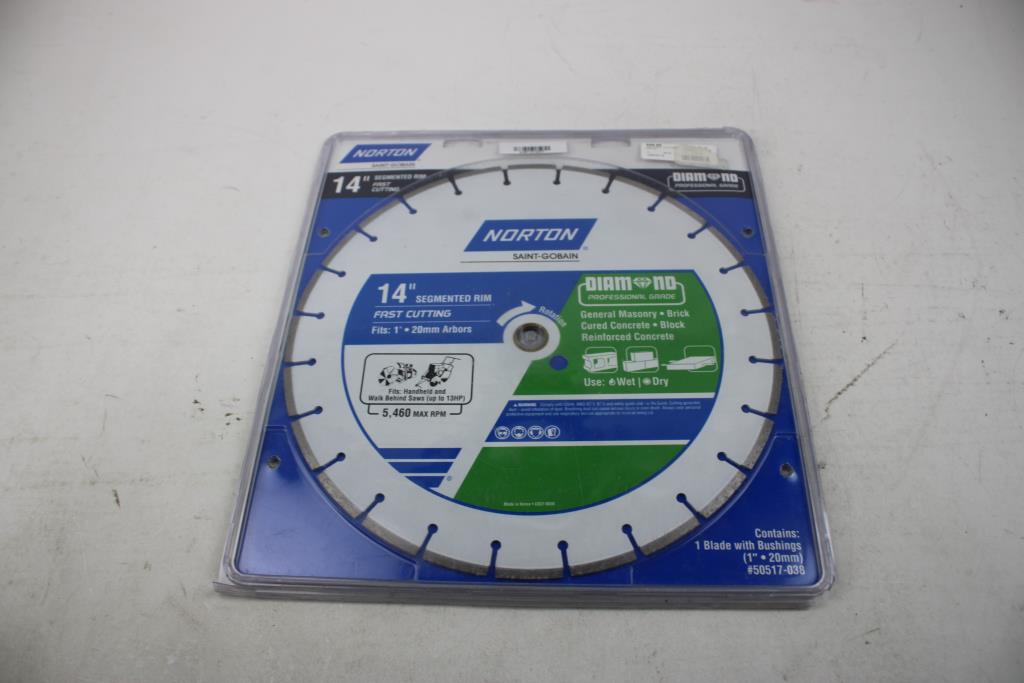 Norton Saint-Gobain 14" Segmented Rim Fast-Cutting Blade