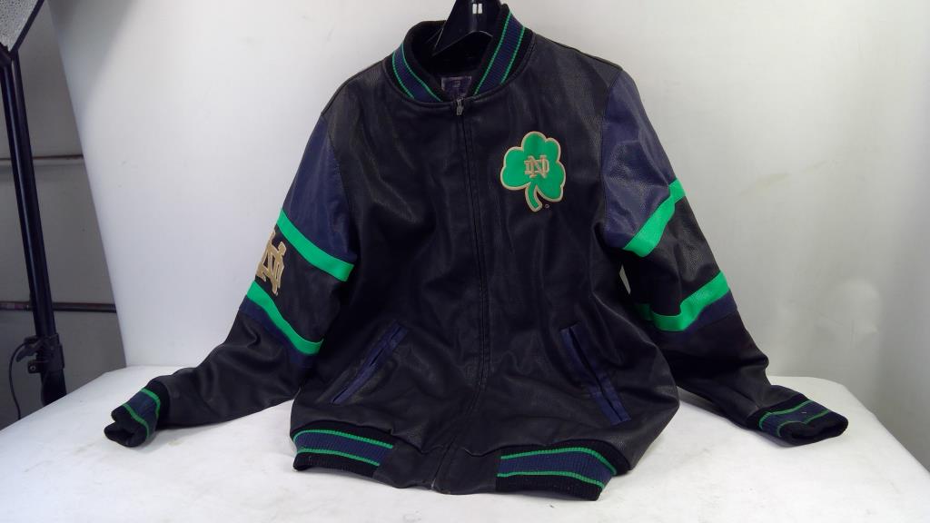 Notre Dame Fighting Irish Leather Jacket Size M