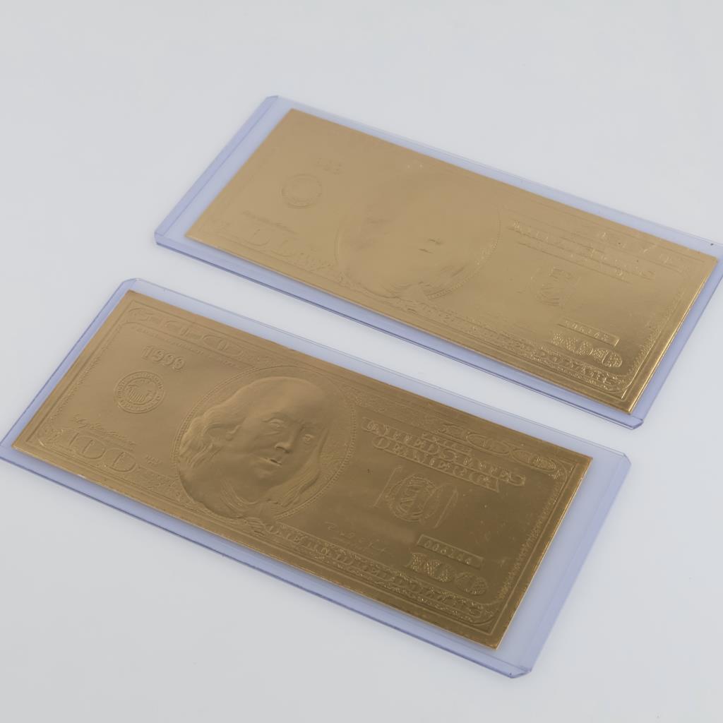 Novelty Foil Collectible US Sonvenirs, 2 Pieces