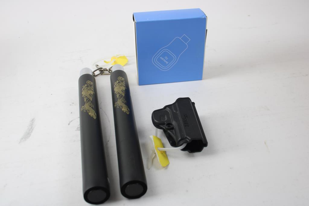 Nunchaku, Gun Holster, And More, 6 Pieces Property Room