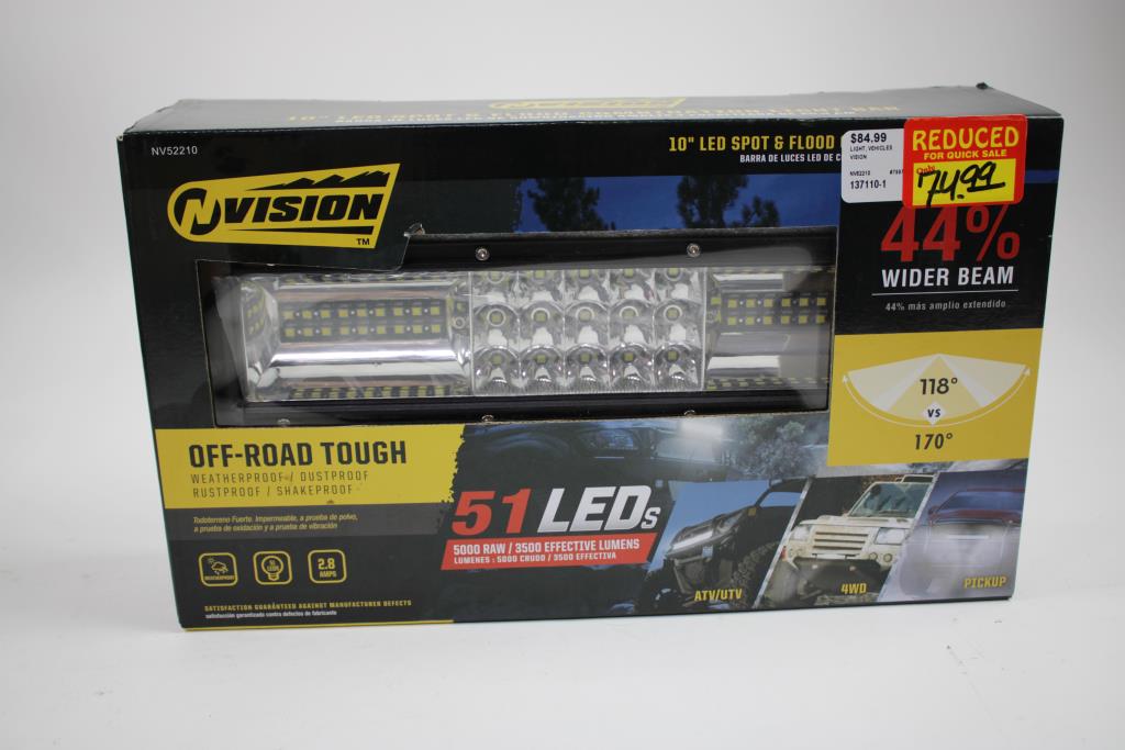 Nvision 10" LED Spot & Flood Light Combination Light Bar