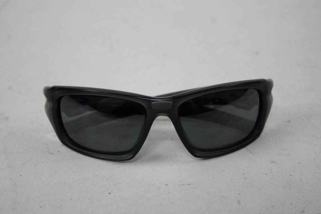 Oakley Valve Men's Polished Black Prescription Polarized Sunglasses