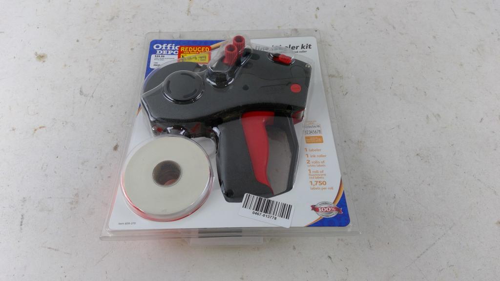 Office Depot Two Line Labeler Kit