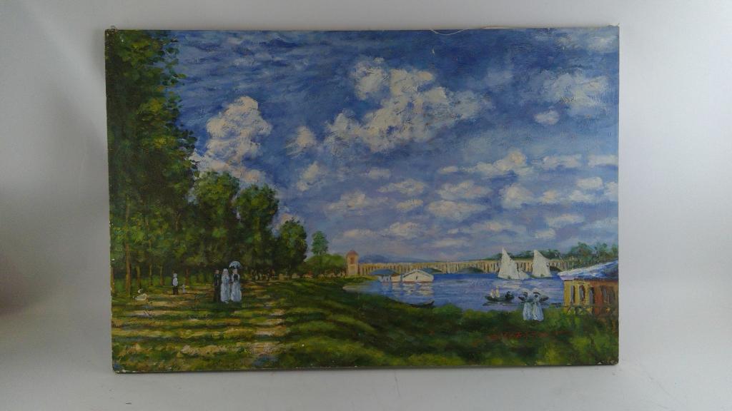 Oil Painting Of Bridge