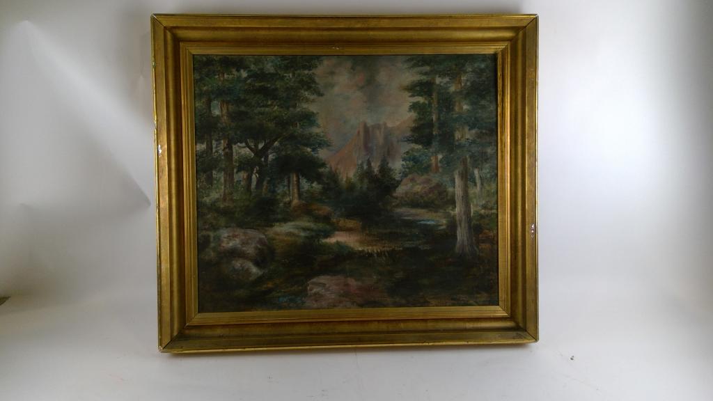 Oil Painting Of The Forest