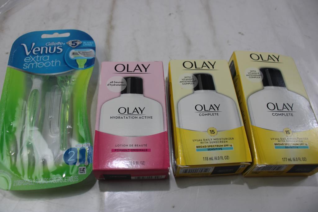 Olay Face Cream And Gillete Razors 4 Pieces | Property Room