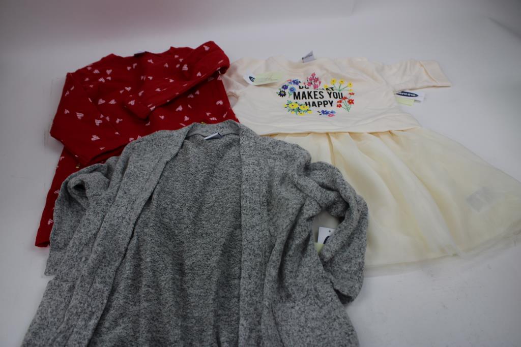 Old Navy Baby Girls' Clothing Lot - Shirts, Jeans, Dress, And More, 9 Pieces