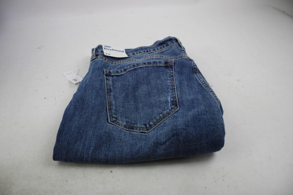 Old Navy Boyfriend Denim Jeans, Size 14