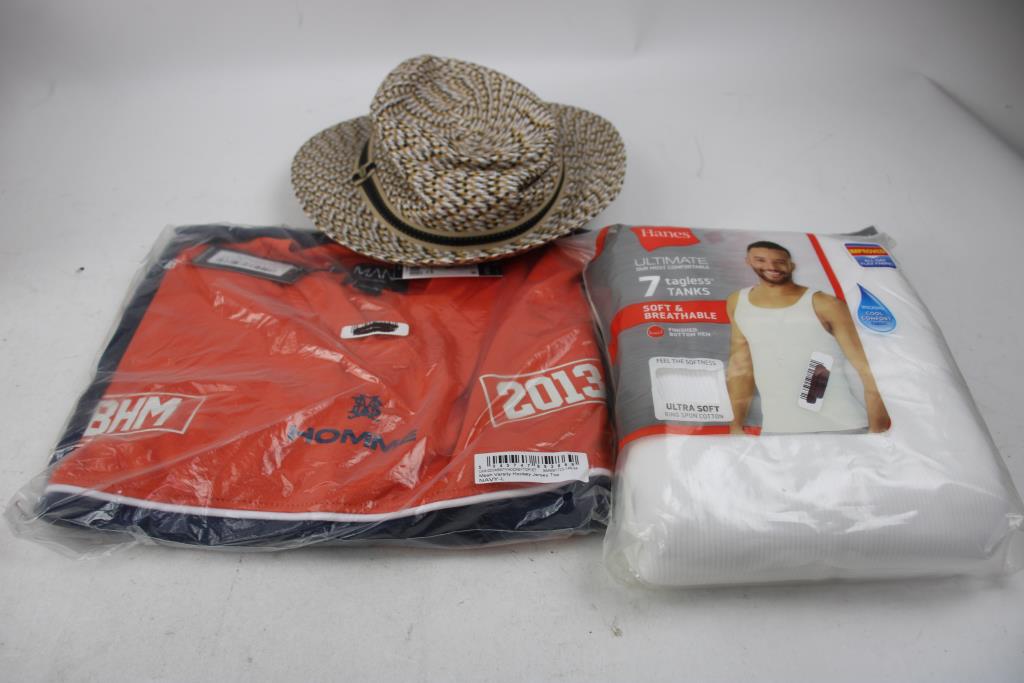 Old Navy XL T-Shirts, Large Varsity Hockey Jersey, And More, 6 Pieces