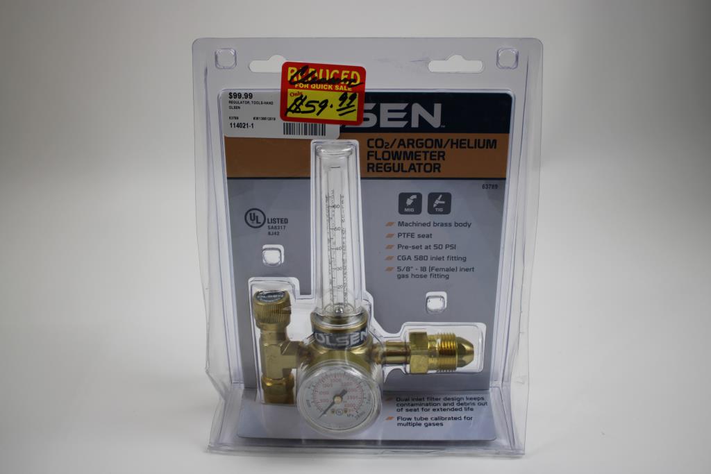 Olsen CO2/Argon/Helium Flowmeter Regulator