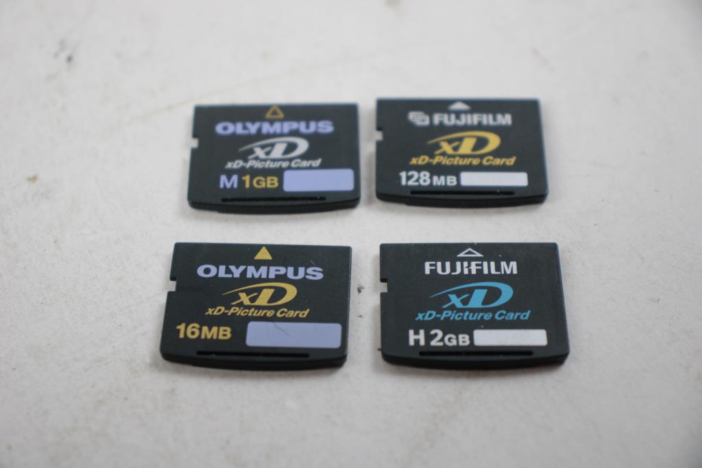 Olympus And More Memory Card Bulk Lot, 9 Pieces Property Room
