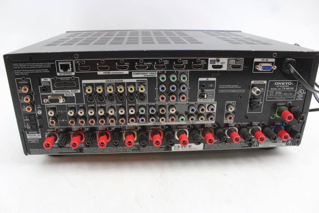 Onkyo TXNR709 AV Network Receiver Property Room