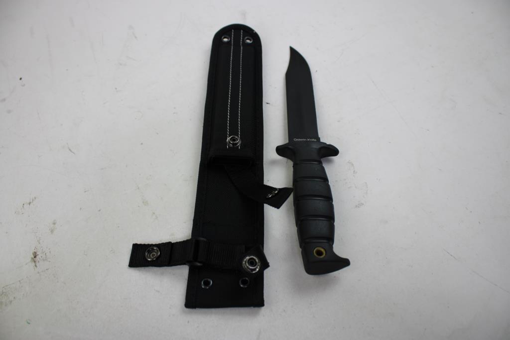 Ontario Spec Plus SP-1 Combat Rugged Fixed-Blade Tactical Knife With Sheath
