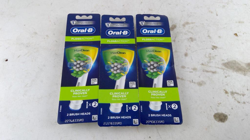 Oral - B Floss Action Toothbrush Head Packs 3 Pieces