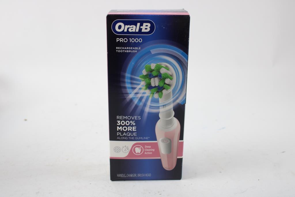 OralB Pro 1000 Rechargeable Toothbrush , Pink, 3757 Property Room