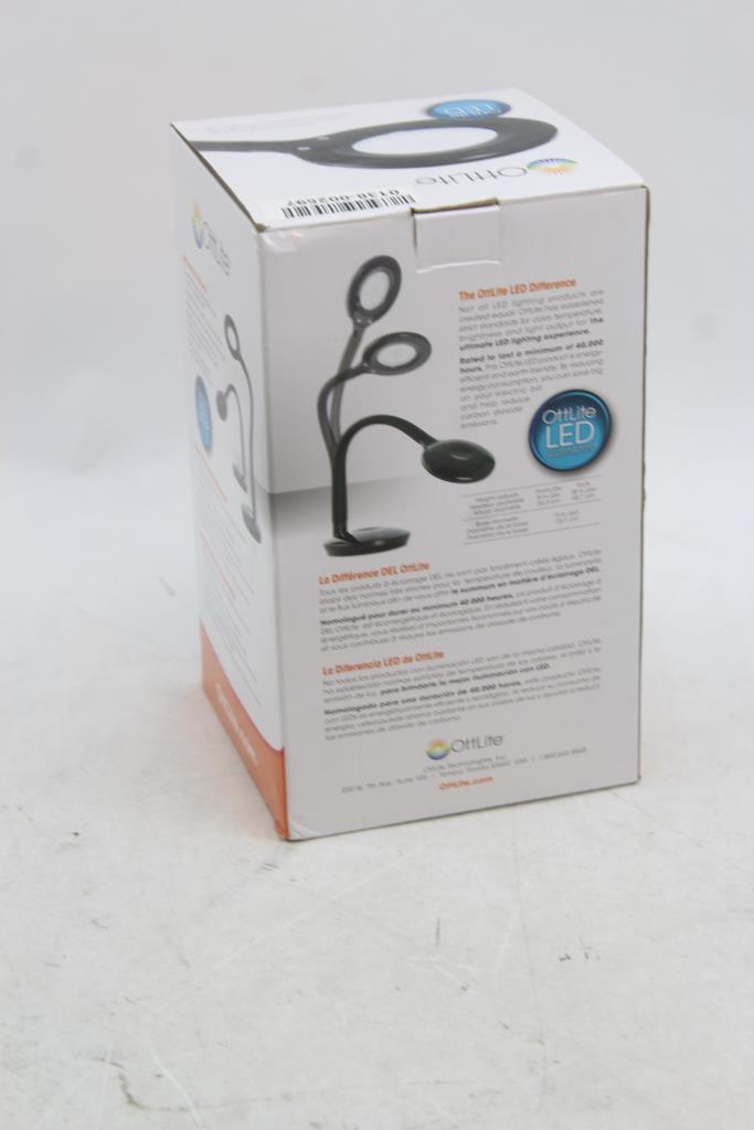 ottlite led clip and freestanding magnifier
