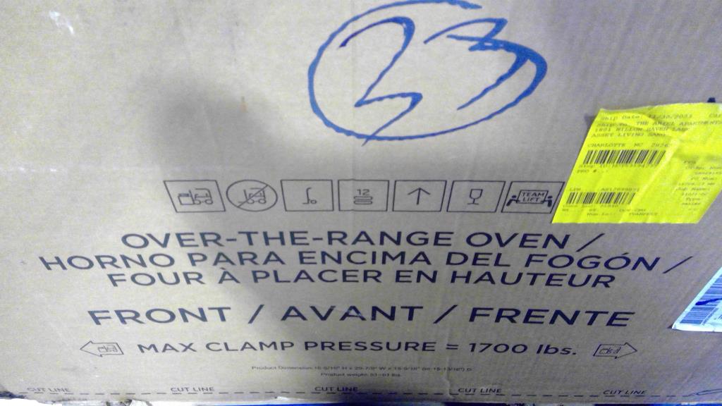 Over The Range Microwave Oven