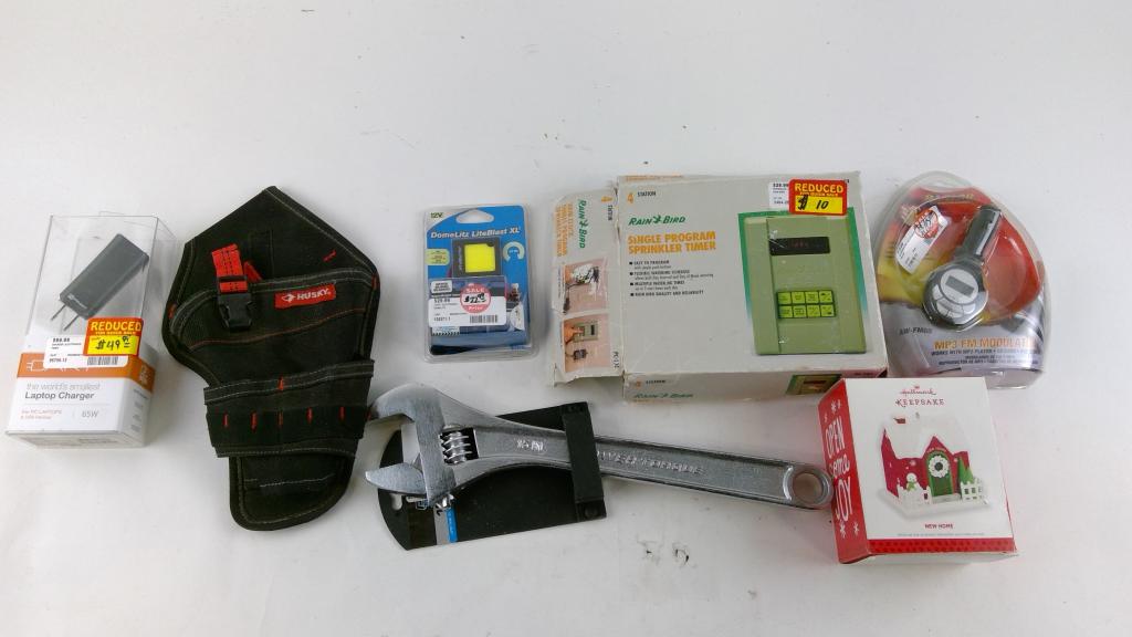 Ozark Crescent Wrench 15", DomeLitz LiteBlast XL LED Light, And More, 8 Pieces