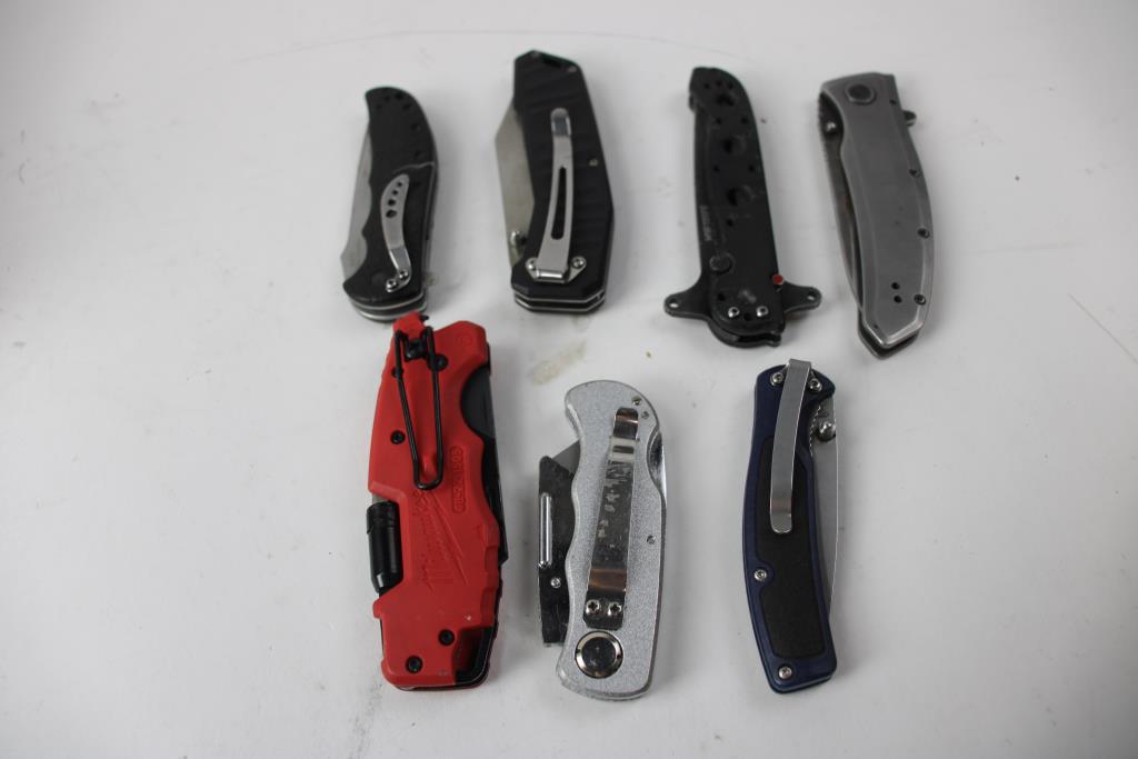 Ozark Trail, Coast, Husky, Benchmade, And More Folding Knives, 21 Pieces