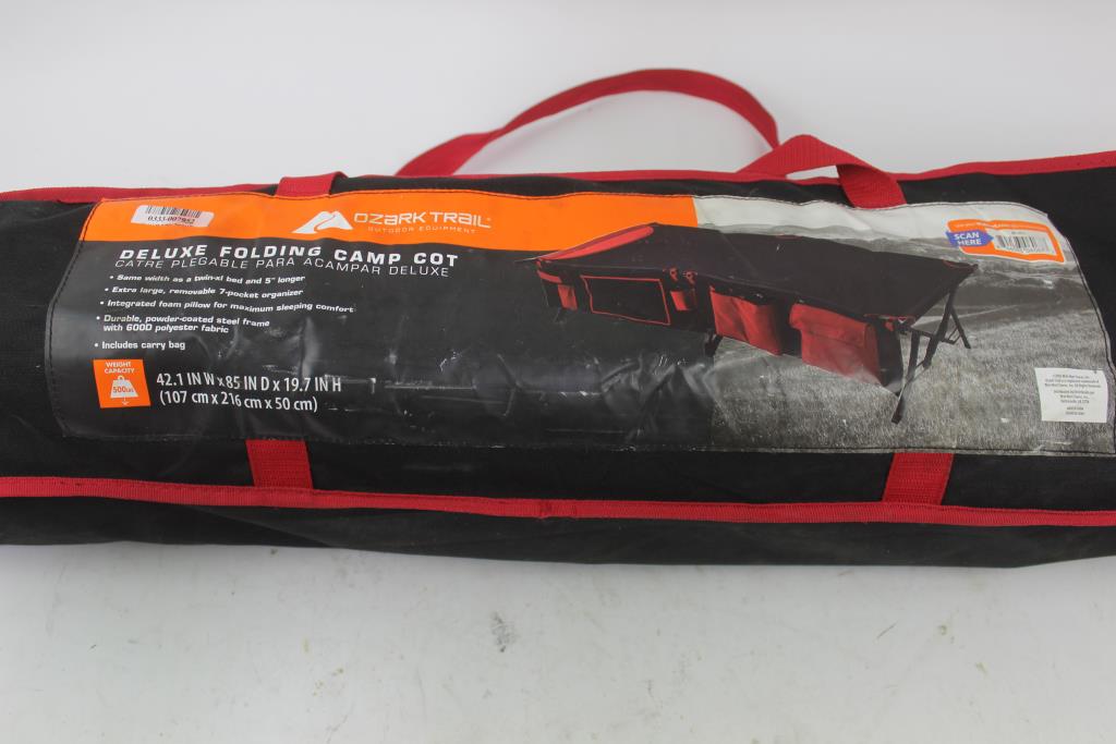 Ozark Trail Deluxe Folding Durable Camp Cot Property Room