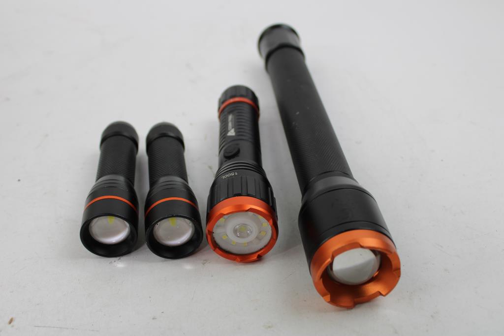 Ozark Trail Flashlights, 4 Pieces