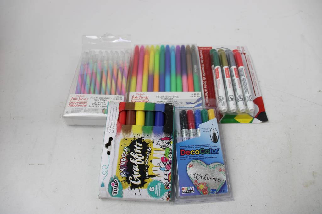 Paint Pens, Chalk Markers, Color-Changing Markers, And More, 14 Pieces