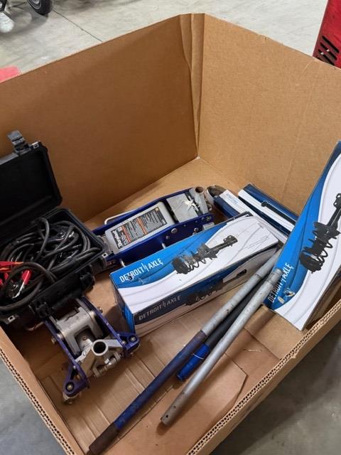 Pallet Of Car Jacks And Strut Coil Springs