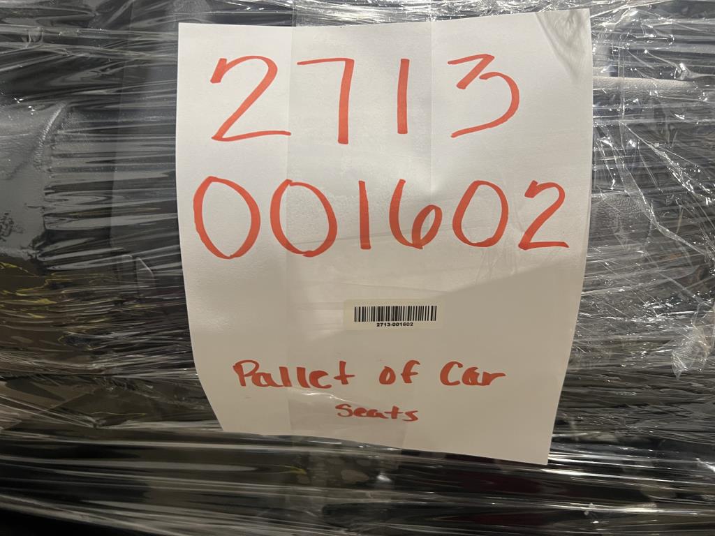 Pallet Of Car Seats