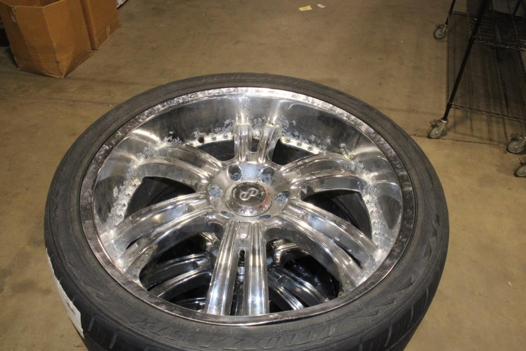 Pallet Of Enkei Rims With Tires, 4 Pieces Property Room