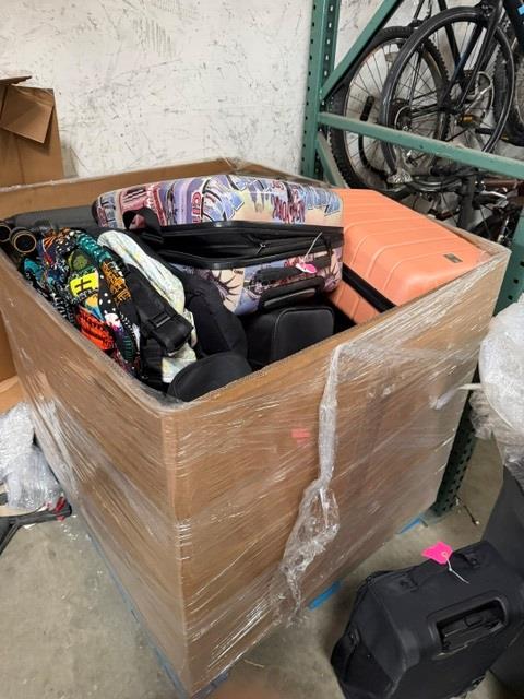 Pallet Of Suitcases And Bags