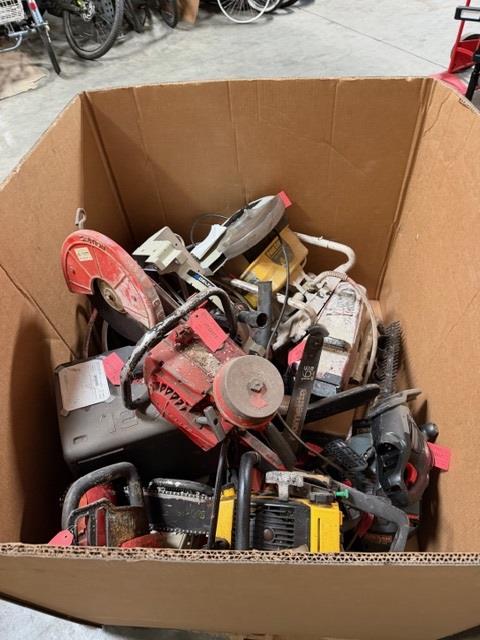 Pallet Of Used Tools - Chainsaws, Trimmers, And More