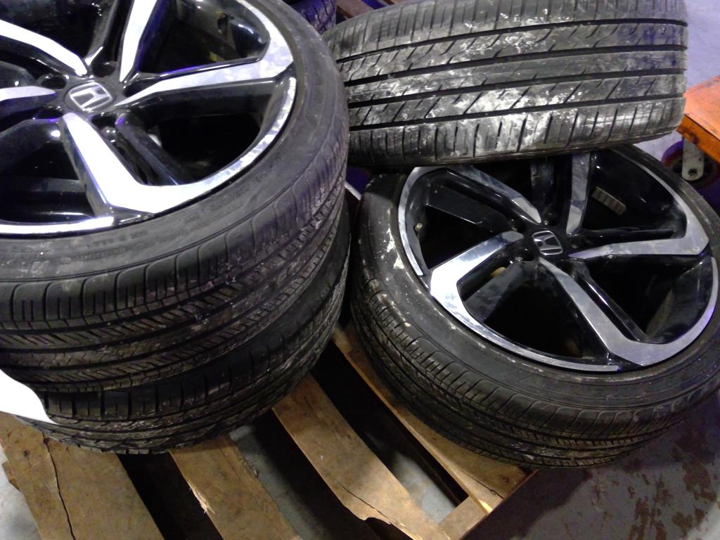 Pallet With Honda Wheels, 4 Pieces