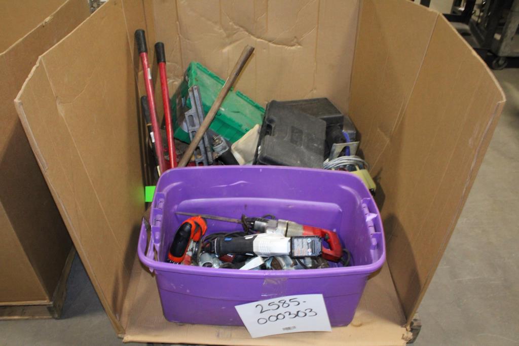 Pallet With Power Tools & Equipment, 15+ Pieces Property Room