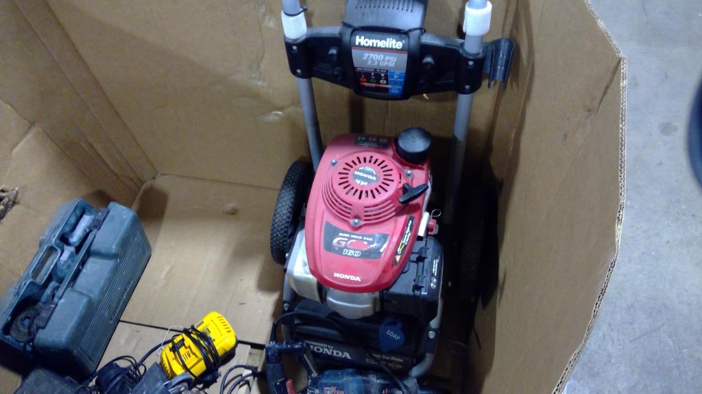 Pallet With Pressure Washer, Circular Saw & More Tools, 5+ Pieces