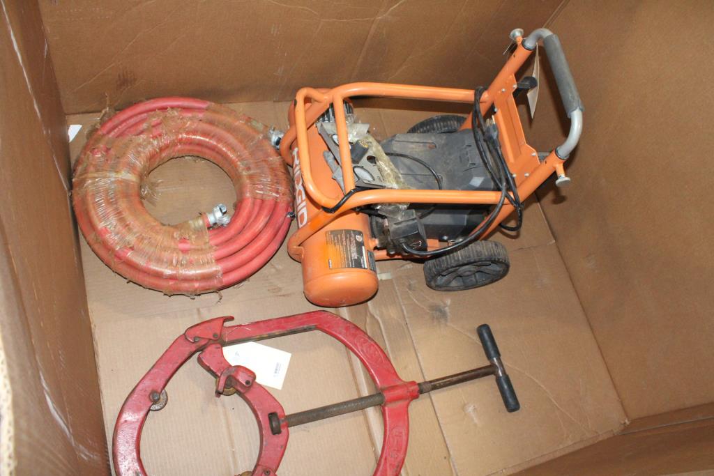 Pallet With Ridgid Air Compressor And More, 3 Pieces Property Room
