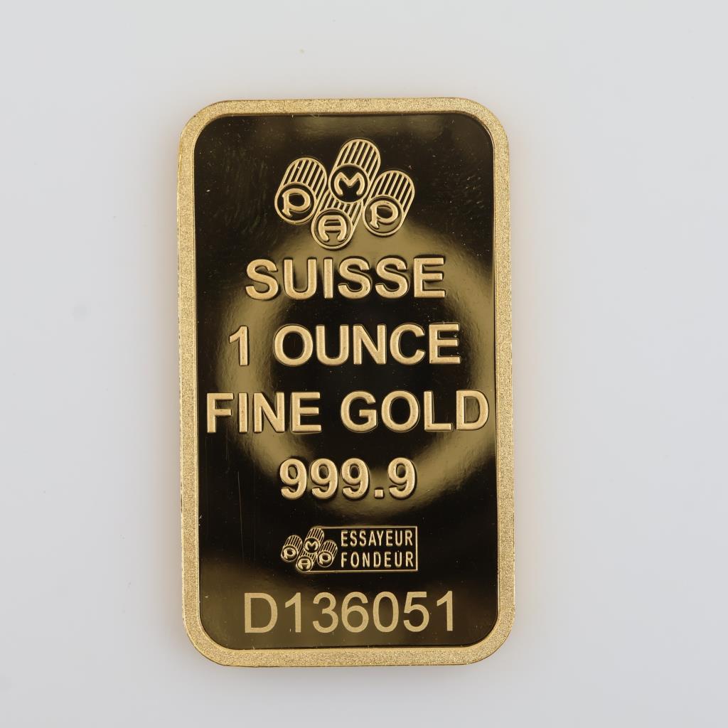 PAMP Suisse Fine Gold 1oz Bar