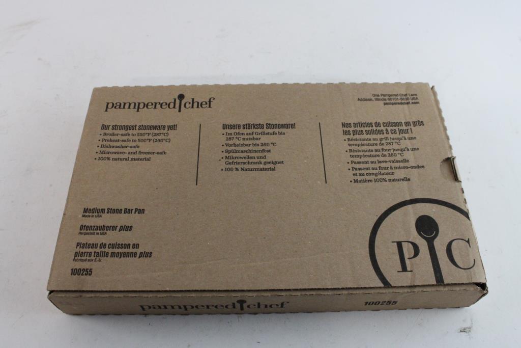 Pampered Chef Medium Stone Bar Pan Property Room