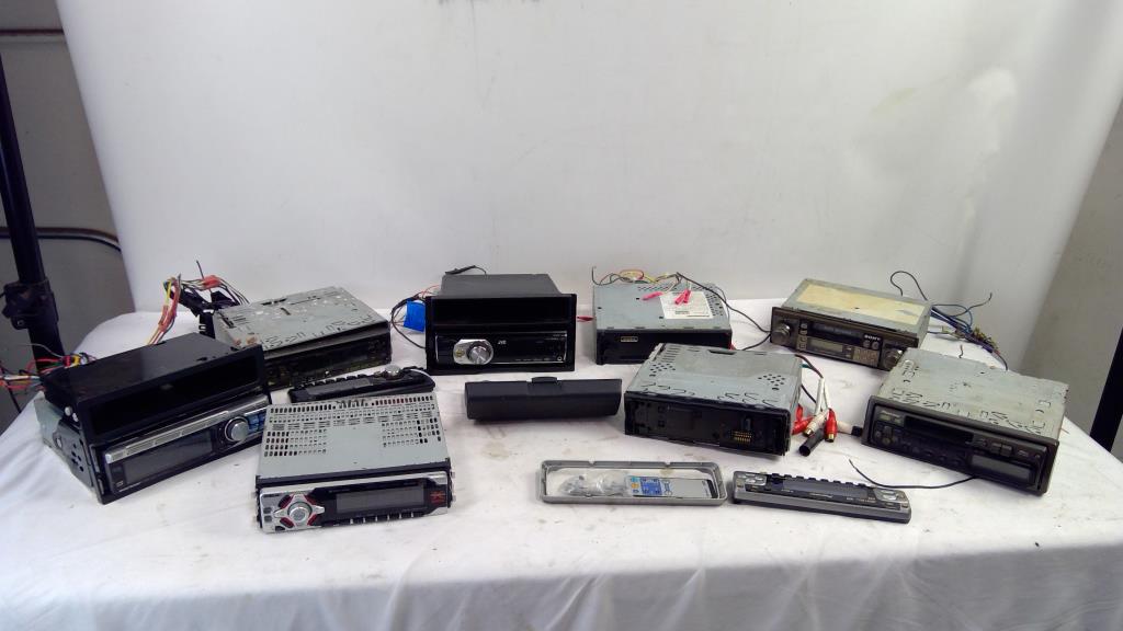 Panasonic, Pioneer, JVC, Sony Car Stereos/Head Units, 11 Pieces