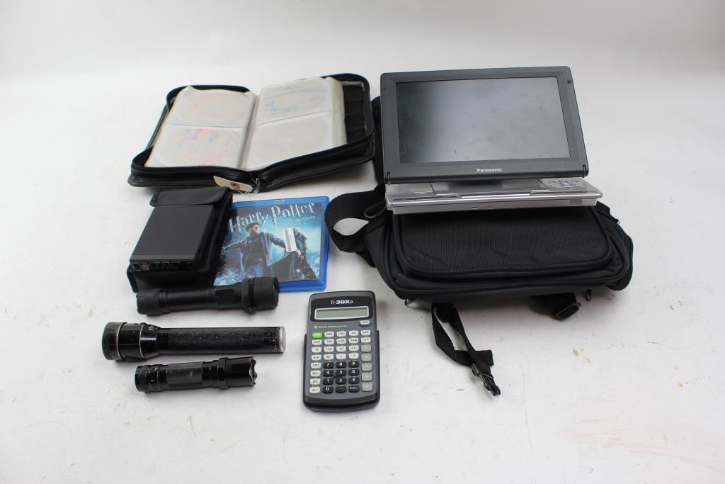Panasonic Portable Dvd Player, Micronta Radio Patrol+ More Bulk Lot 7