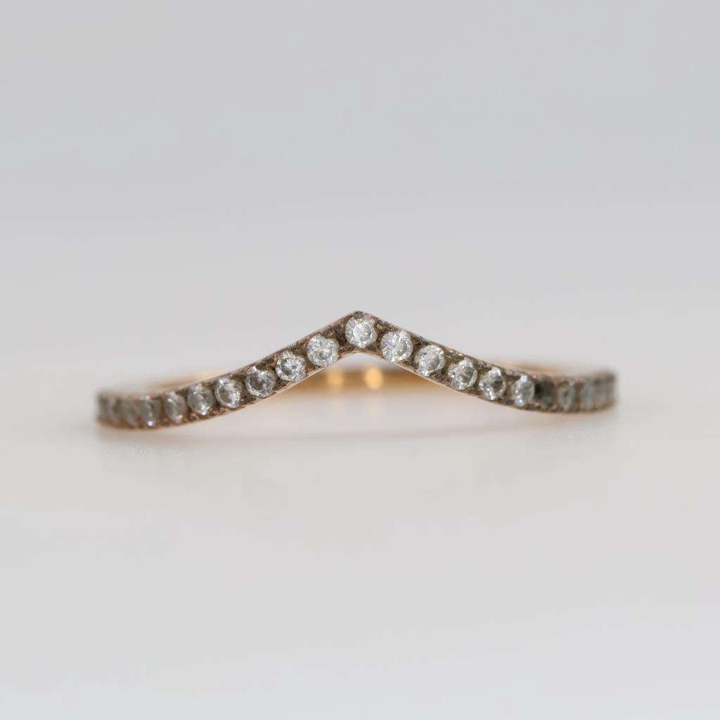 Pandora 10Kt GP Clear Stone Ring