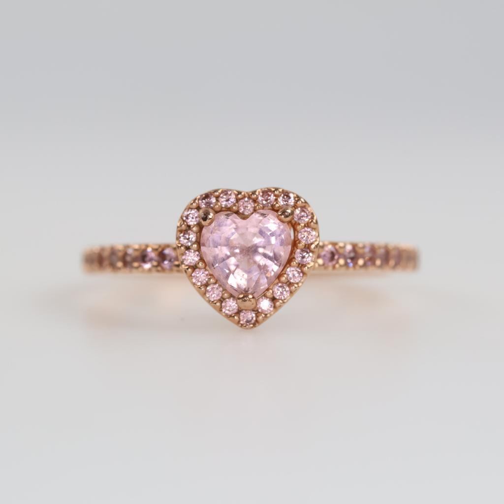 Pandora GP Sparkling Elevated Heart Ring
