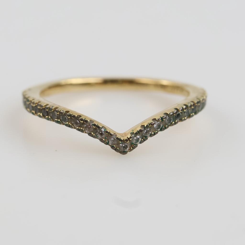 Pandora GP Sparkling Wishbone Ring