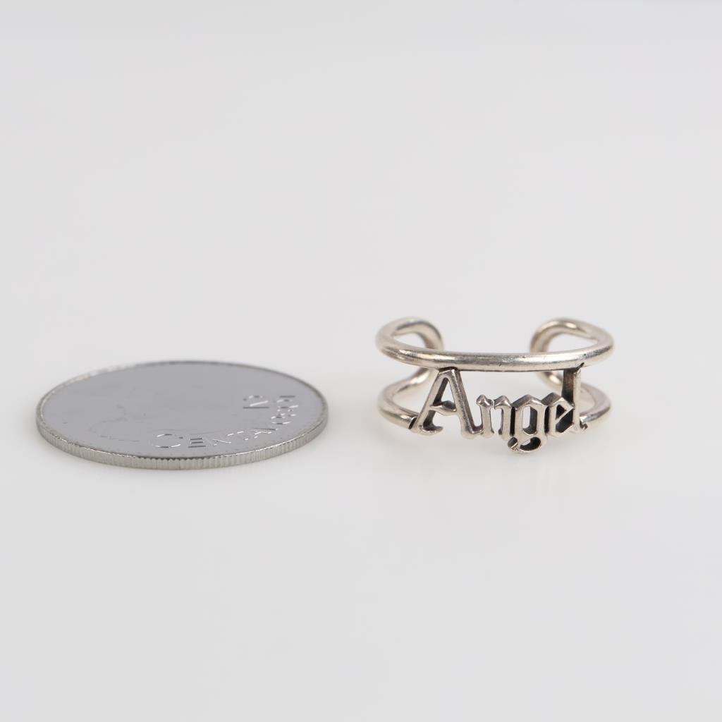 Pandora Me Sterling Silver Angel Open Ring With Foreign Coin, 2 Pieces