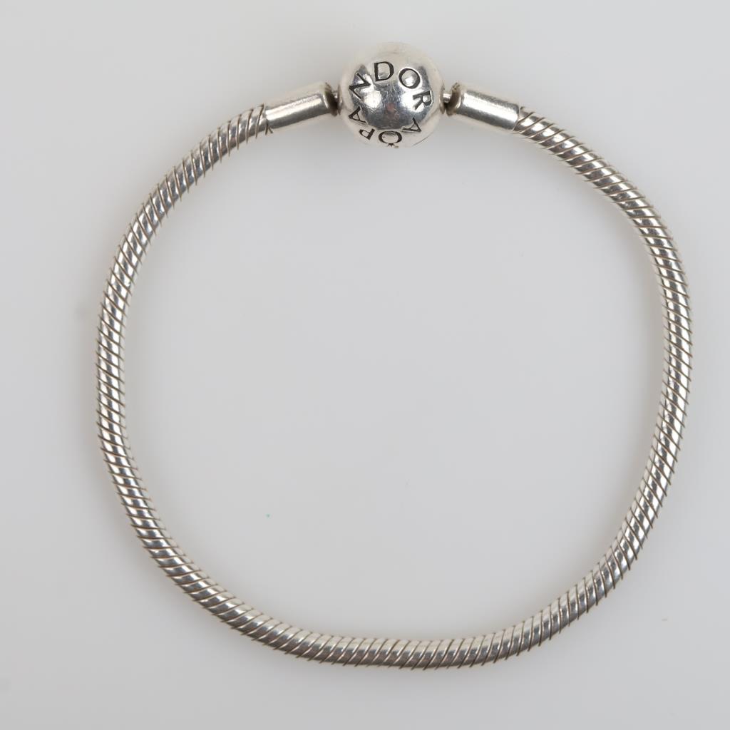 Pandora Moments Sterling Silver Snake Chain Bracelet