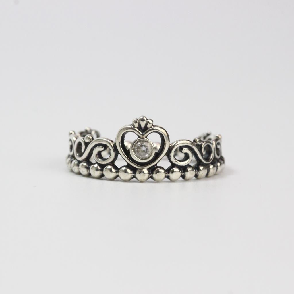 Pandora Princess Tiara Sterling Silver Ring | Property Room