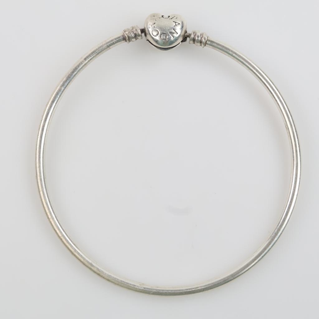 Pandora Sterling Silver Charm Bangle
