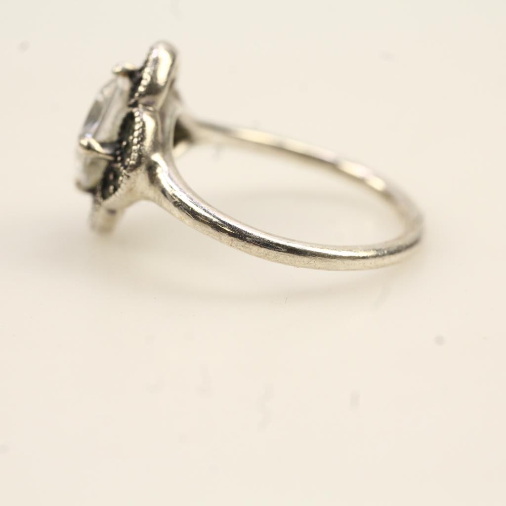 Pandora Sterling Silver Clear Stone Ring | Property Room
