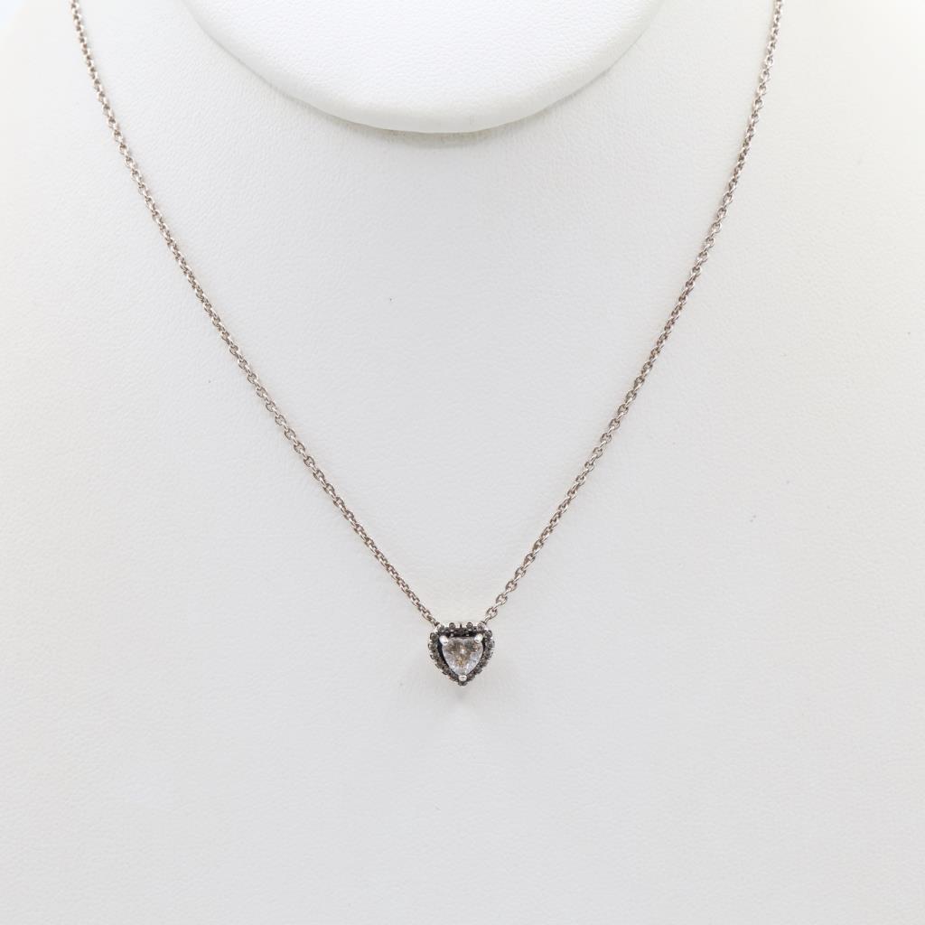 Pandora Sterling Silver Elevated Heart Necklace
